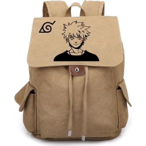 Uzumaki Hatake Kakashi Canvas Student School Shoulder Bag Cosplay Backpack Teenager Travel Rucksack Gift