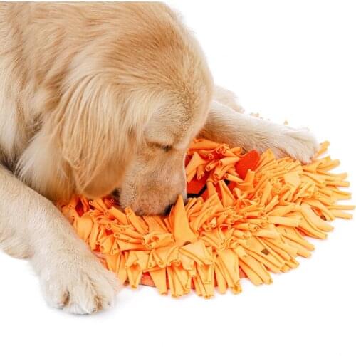 A Pet Dog Mat Lion Head Design Surprise Hidden Food Bowl Toys Dogs Cats Snuffle Mat Costing Energy Slowing Feeding Traning Mat