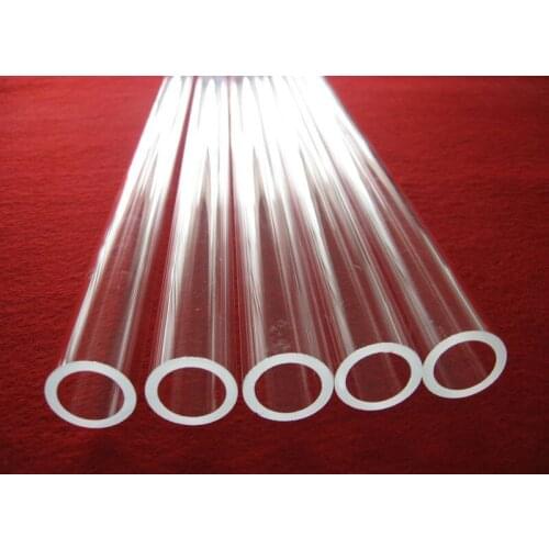Quartz furance tube / OD*L=23*1200mm / high-temperature / high purity clear quartz tube