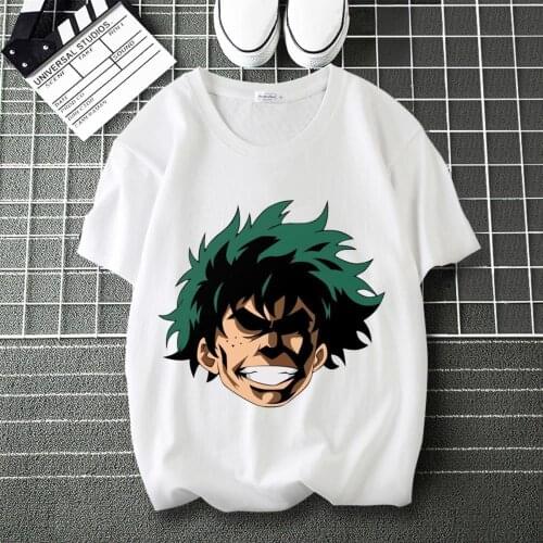 My Hero Academia Bakugo Katsuki Graphics Print summer T-Shirt O-Neck Short Sleeve Modal Unisex Tshirt