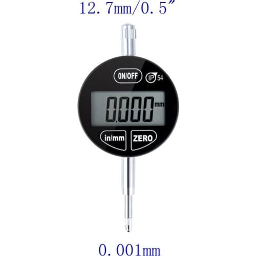 0.001mm Electronic Digital Micrometer 12.7mm/0.5" LCD IP54 Oil Proof Micrometro Gauge Depth Meter 0.00005" Caliper Dial Gauge