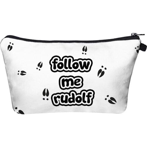 Fashion Cosmetic Bag Print Women Brand makeup bags Cute bag headset candy Cosmetic printing Collection Casual men zipper letter