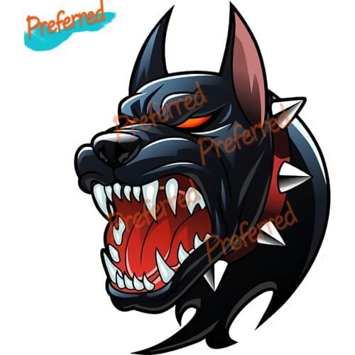 Personality Hell Dog Head Creativity Motorcycle Car Stickers Decal Anime Cute Car Accessories Decoration Pegatinas Para Coche