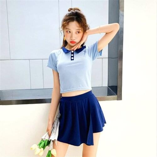 2020 New Sexy Women Solid Color Bikini Set Push-up Padded Bra Swimsuit Bathing Swimwear Bikini Swimming Suit Swimskirt