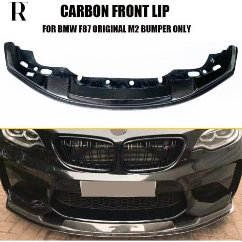 M2 Carbon Fiber Front Bumper Chin Lip for BMW F87 M2 2016 up ( Not Fit Competition )