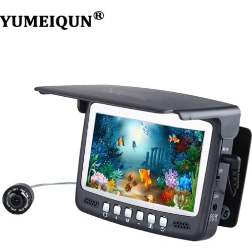 YUMEIQUN 15/30M Underwater Fish Finder Camera 4.3" LCD Monitor Fishing Camera 1000TVL Waterproof DVR Video Recording Fishfinder