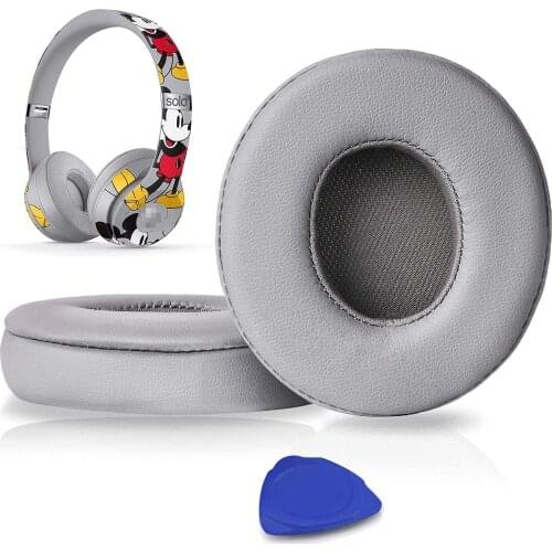 Professional Ear Pads Cushions Replacement, Earpads Compatible with Beats Solo3 Wireless On-Ear Headphones with Soft Protein