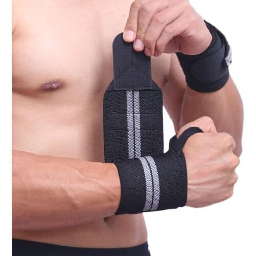 Adjustable Wristband Elastic Wrist Wraps Bandages For Weightlifting Powerlifting Breathable Wrist Support Boxing Workout