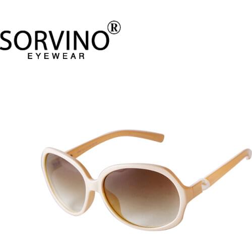 SORVINO Oval Big Frame New Fashion High Quality Sunglasses Round Face Women Designer Trendy UV400 Luxury Elegant Eyewear A0018