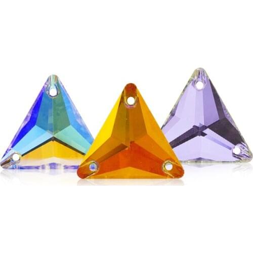 XIAOPU Colorful Fancy Stones Flatback Sew On Rhinestones For Clothes Bags DIY Dress Decoration Crystals Stone K9 Strass