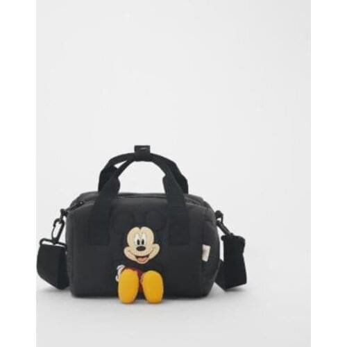 Disney Mickey Mouse Cartoon New Girl Handbag women Storage Bag Girls Cartoon Mickey Mouse Bowling Bag Shoulder Bags