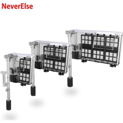 Aquarium External Filter Pump Activated Carbon Cotton Sponge Box, Remove Ammonia/Odor Fish Tank Add Oxygen Adjustable Water Flow