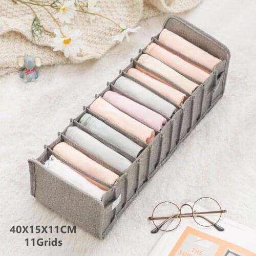 Underwear Storage Box Socks Bra Underpants Foldable Divider Drawer Closet Organizer Household Clothes Storage Tools TS2