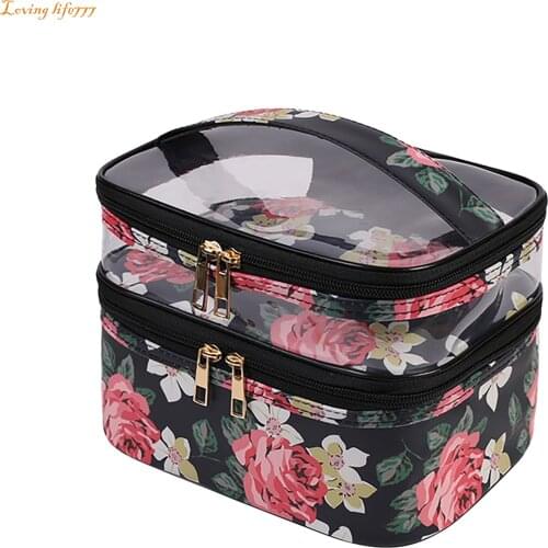 Women Portable Make Up Bag Beautician Pouch Bags Travel Organizer Beauty Case For Makeup New Professional Makeup Case Female