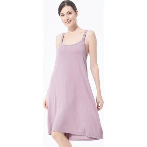 Women Plus Size Night Dress Sleepwear Sexy Loose Sleeveless Backless Thin Shoulder Strap Nightgown Nightshirt Female Mini Dress