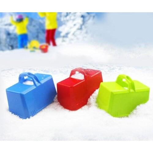 Winter Block Mold Funny Plastic Castle Foundation Brick Mould Kids Mold Maker W4E5 Winter Sand Block Outdoor U6U0