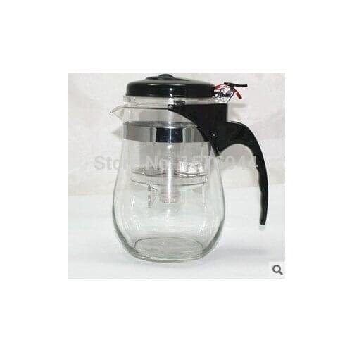 1PC 1000ml New arrival hot selling kettle Heat-Resistant Glass Teapot Convenient Office Tea Pot Set JP 1064