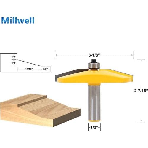 1PCS-Free shipping woodworking router bit,solid carbide end mill,wood milling cutter,wood tool,Beveled edge plate knife