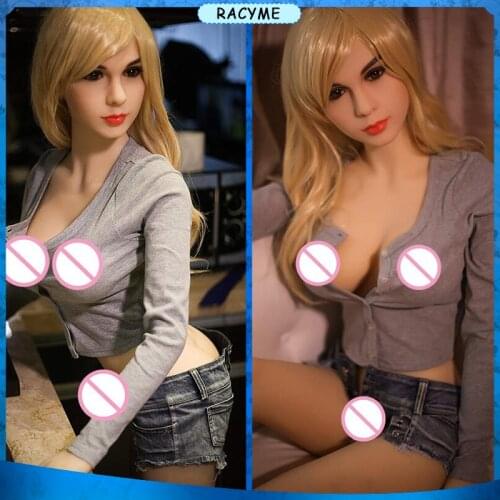 158CM realistic Vagina Anal big Breasts Real Silicone Sex Doll blonde Love Dolls TPE with Skeleton Solid real robot Doll for men