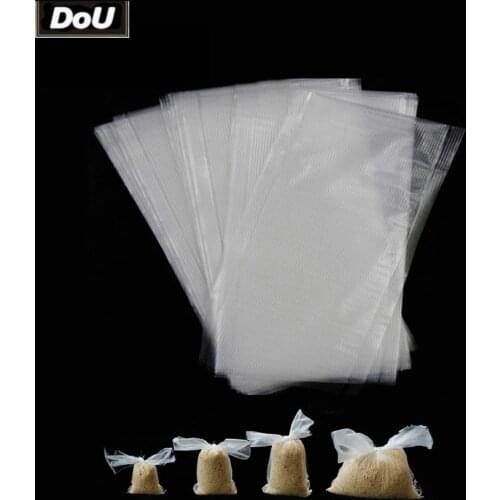 DoU 200PCS PVA Bags Carp Fishing Fast Dissolving Non Residue Coarse Fishing Tackle Carps Bait Bags 5x10 7x10 7x15 8x12