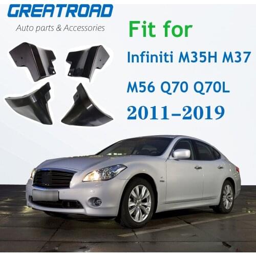 Car Mudflap for Infiniti M25 M35h M37 M56 Q70 Q70L Y51 2011-2019 Fender Mud Guard Flap Splash Flaps Mudguards Accessories 2015