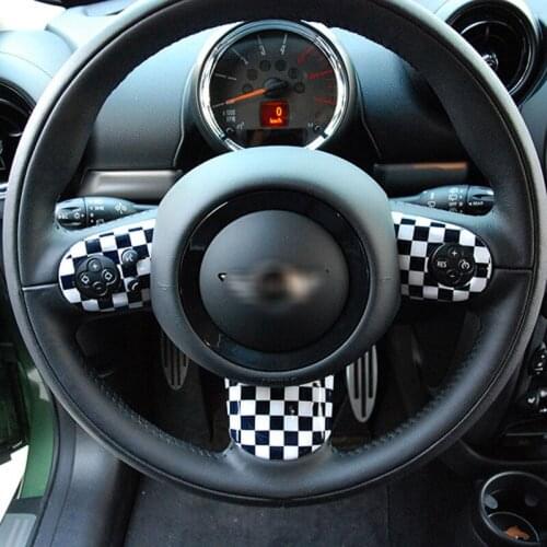 For BMW Mini Countryman to Modify Steering Wheel Decoration Patch Rice Flag Rrearview Mirror Shell