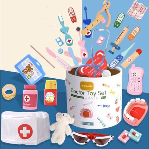 Kids Pretend Toy Doctor Medical Toys 2-4 Years Doctor Kit Medicine Chest dentist equipment Toys for Kids Interest Development
