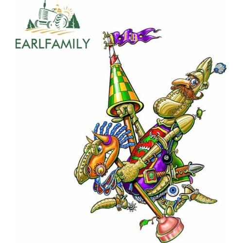 EARLFAMILY 13cm x 9.4cm for Sir Loin Of Beef With His Battle Charger Decal DIY Car Sticker Surfboard Sunscreen Car Assessoires