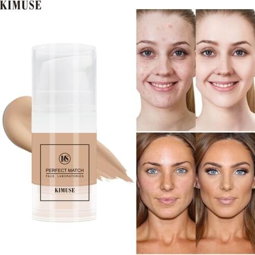 Hot Selling Kimuse Liquid Concealer Cream Freckles Facial Part Cover Spot Acne Black Eye Concealer KS901 Makeup Cosmetic Gift