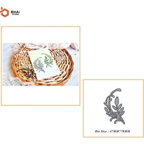 Leaf Flower Vine Metal Cutting Dies and Stamps for DIY Scrapbooking Photo Album Decorative Embossing Christmas Paper Card Stenci