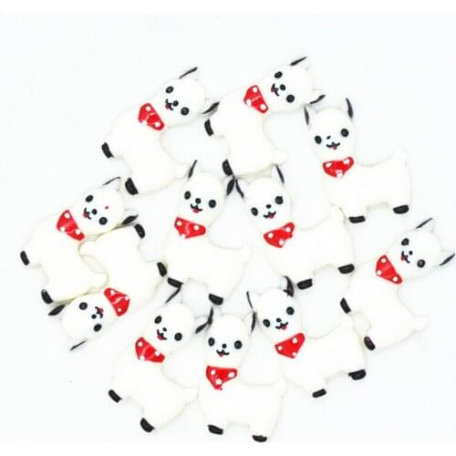 22mmX33mm White Resin Flatback Alpaca Miniatures|Resin Lama Pacos Scrapbooking Miniatures|Resin Flatback Alpaca Charms