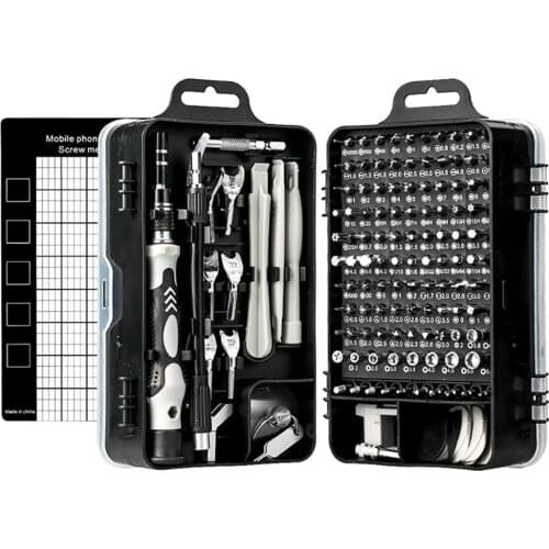 Screwdriver Set, 135 in 1 CRV Precision Household Hand Tool Set, Multi-Sleeve Toolbox with Wrench And Stripped Screw Remover