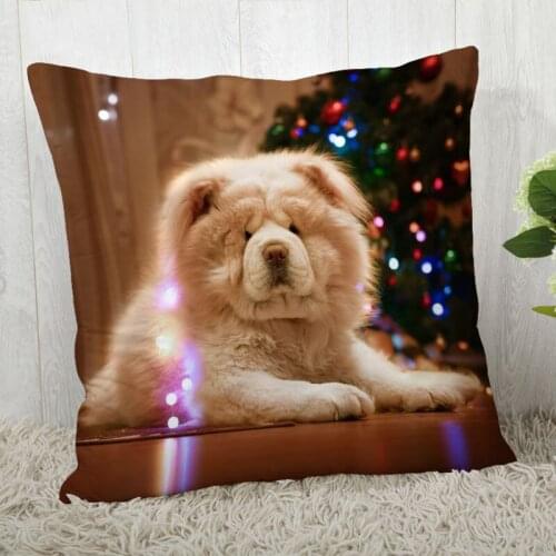 Chow Chow Pillow Cover Customize Pillowcase Modern Home Decorative Pillow Case For Living Room 45X45cm,40X40cm A2020.4.29