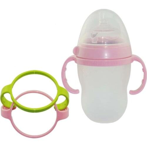 New PP Bottle Handles for Como Silicone Baby Bottle Green 250ml(8oz) pink 150ml(5oz) baby Milk Feeding Bottle Accessories