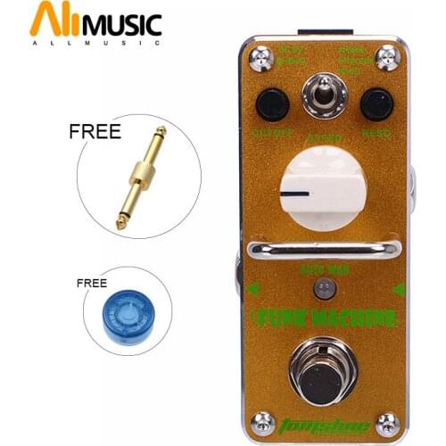 New AROMA AFK-3 FUNK MACHINE Auto Aah Pedal Mini Digital Effect True Bypass+Free Connector
