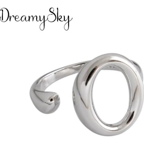 Original Design Bohemian Retro Antique Silver Color Circle Ring For Women Fashion Open Finger Rings Female Boho Jewelry