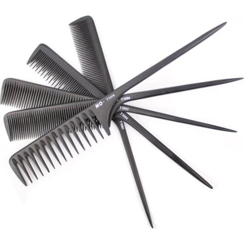 T3001 High Quality Nylon Fiber Tail Comb Professional Hair Stylist Barber Tool Hairdressing Scissors Fine-Toothed Brush