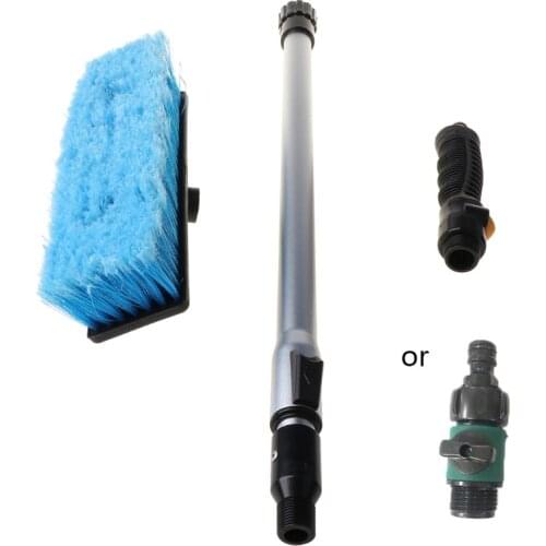Car Flow-through Wash Brush Telescoping Handle Soft Cleaning Head RV Wash Trailer