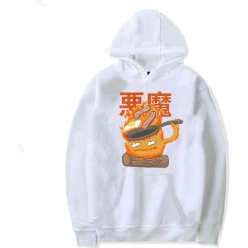 Cartoons Women Hoodies Flame Sweater Sweatshirts Anime Clothes For Teens Autumn Harajuku Hoody Long Sleeve Dropshipping