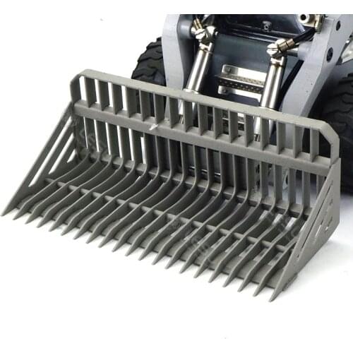 1/14 Engineering Hydraulic Machinery RC Model Bobcat Skid Steer Loader AOUE Modified Upgraded With Metal Sieve Bucket