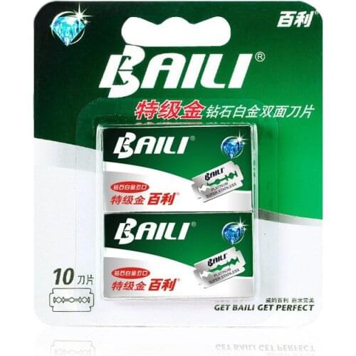 10pcs Safety Razor Blades For Shaving Super Sharp Platinum Stainless Steel Double Edge Razor Men Shaver Beard Care