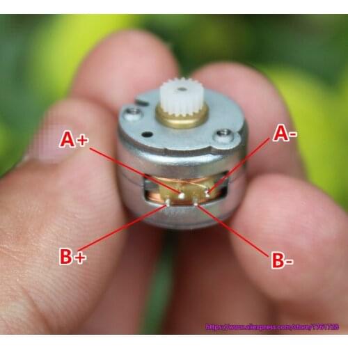 10pcs/lot,Brand new 15mm 2-phase 4-wire 10Ω 18 degree micro stepping motor