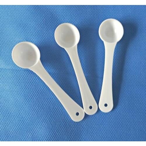 5000pcs 1g Professional Plastic 1 Gram Scoops/Spoons For Food/Milk/Washing Powder/Medcine White Measuring Spoons#83206