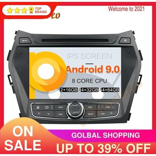 Car DVD Player Android9 PX5/PX6 4GB GPS Navigation For Hyundai IX45 2014-2018 Auto Radio Stereo Head Unit Multimedia Player DSP