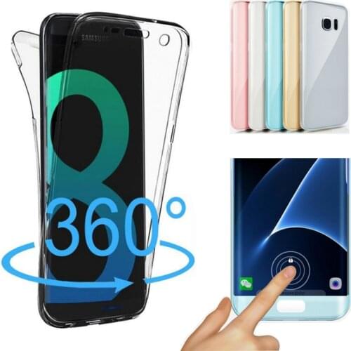 360 Full body Capa For Samsung Galaxy J2 J6 J4 S9 S8 A6 A8 Plus 2018 S6 S7 Edge A3 A5 A7 J1 J3 J5 J7 2016 2017 Soft Clear Cases