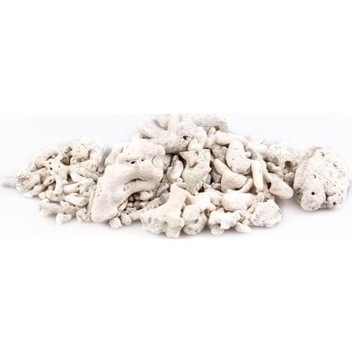 200G Natural Reef Coral Bone Aquarium Filter Medium biological material coral sands for PH Steady, Aquarium Fish Tank filtration