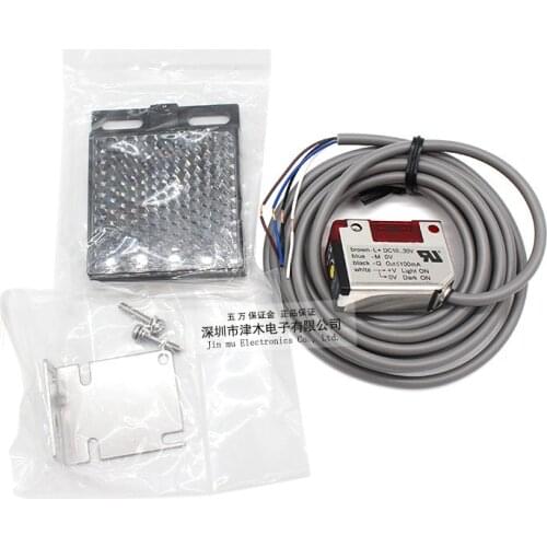 KR-Q50P photoelectric sensor detects translucent objects with mirror reflection 6months warranty