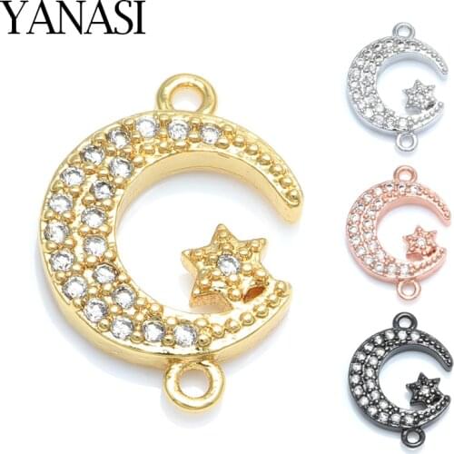 Accessories for Bracelets Allah Muslim Crescent Moon Charm Connector Accessories For Islamic Jewelry DIY Making Muslim Jewelry
