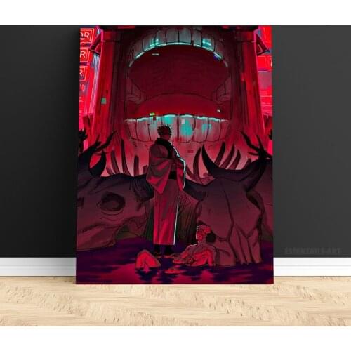 Sukuna Yuji Itadori Jujutsu Kaisen Anime Decoration Print Home Decor Canvas Painting Bedroom Study Living Room Wall Art Poster
