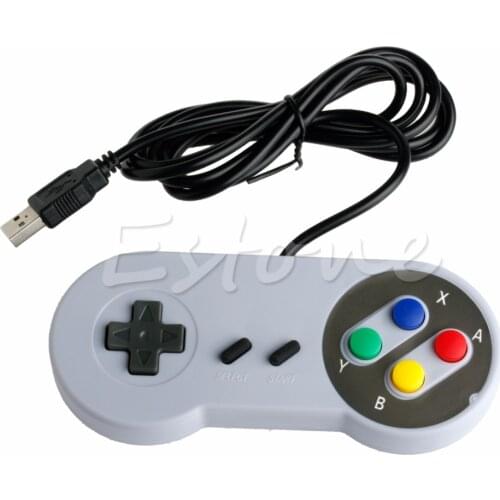 Cool USB Controller For Super for Nintendo PC/ Mac Emulator Windows GamePad - L060 New hot